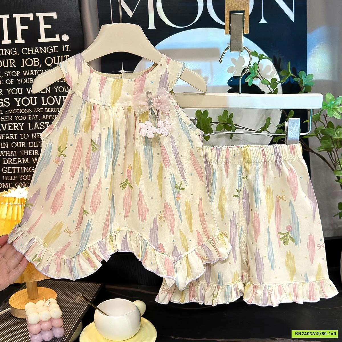 BỘ LANH CỔ YẾM HỌA TIẾT XINH XẮN