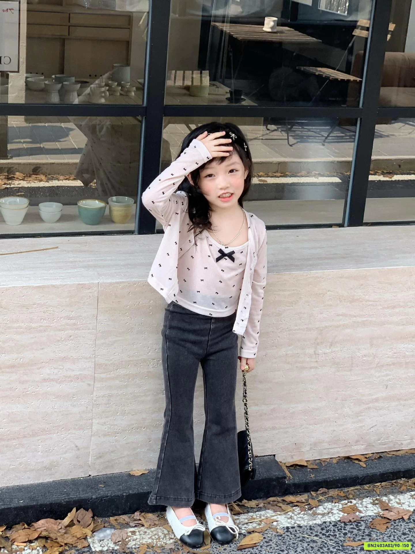 JEANS SKINNY ỐNG LOE BÉ GÁI