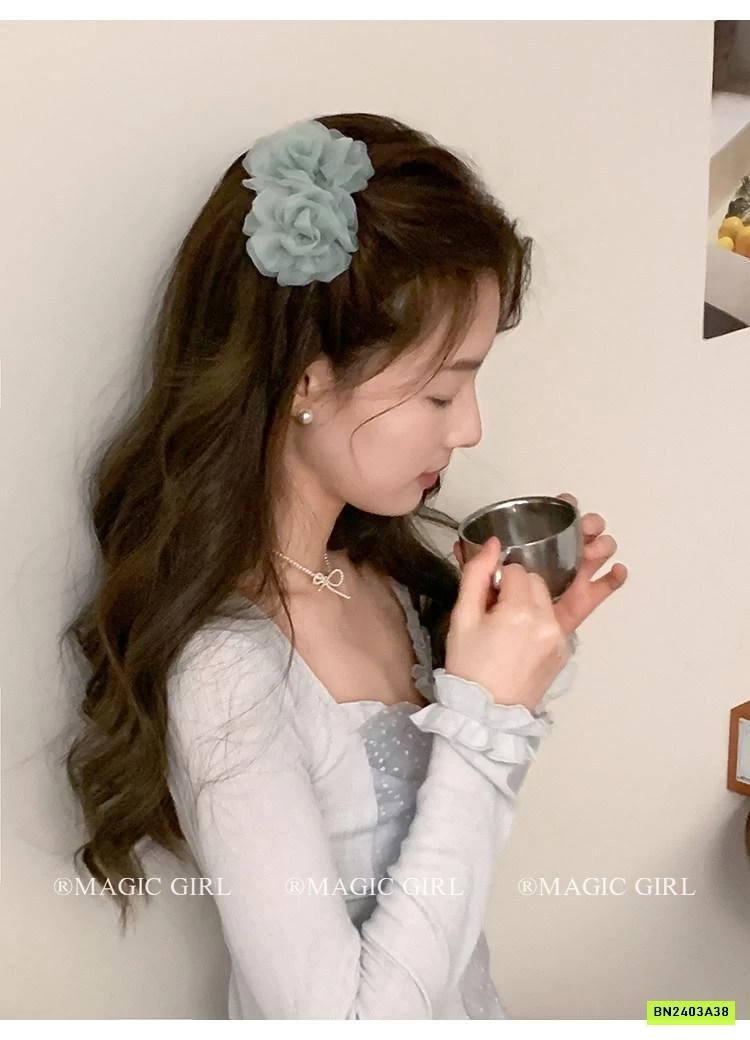 CÀI TÓC HOA HỒNG