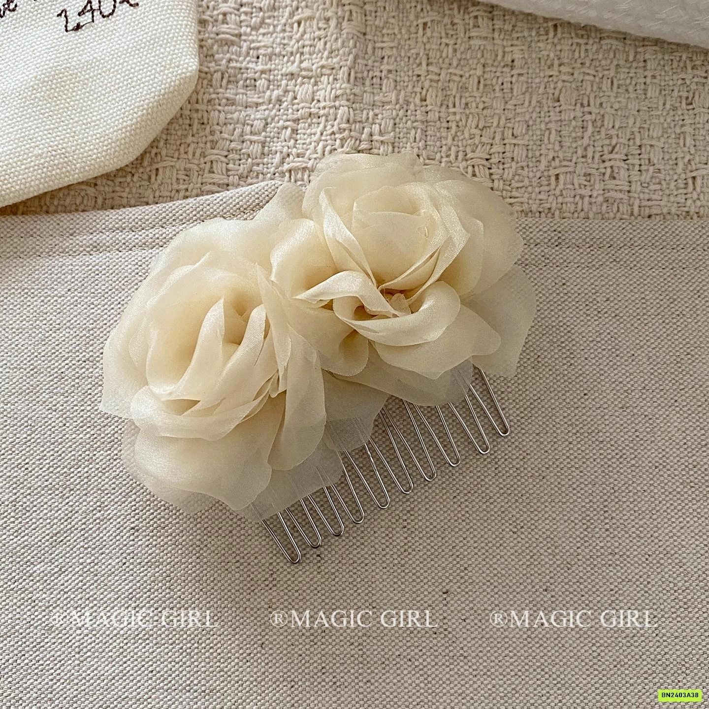 CÀI TÓC HOA HỒNG