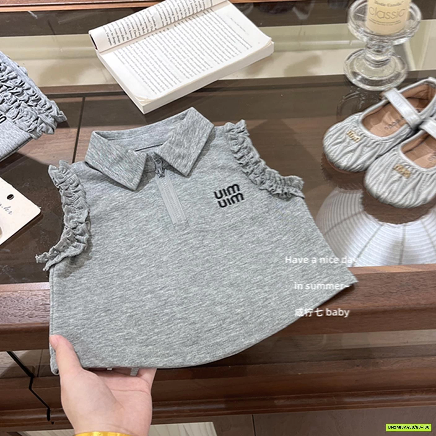 SÉT VÁY XÁM VIỀN BÈO TBABY