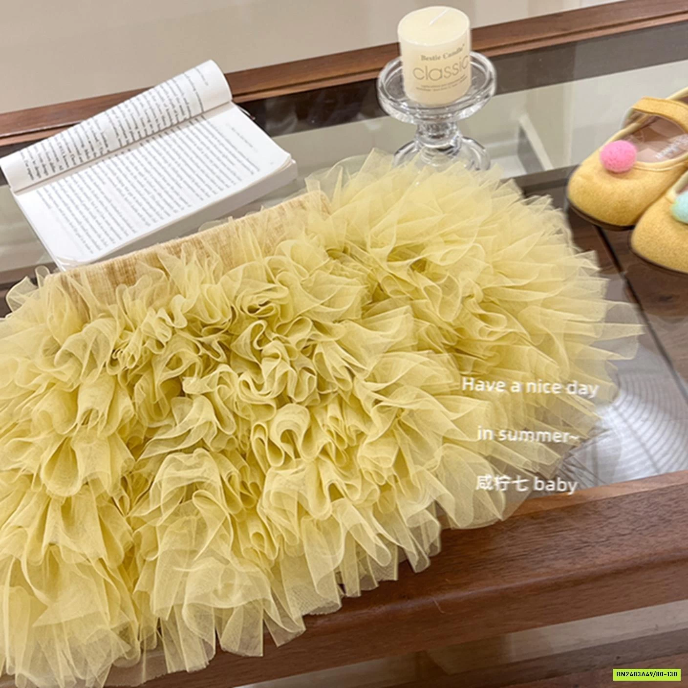 SÉT VÁY TUTU MONTOGHI VÀNG TBABY