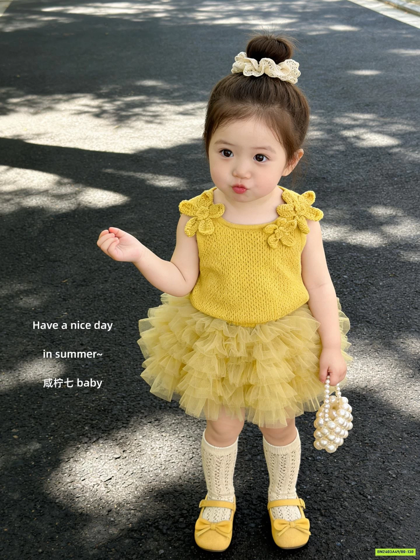 SÉT VÁY TUTU MONTOGHI VÀNG TBABY