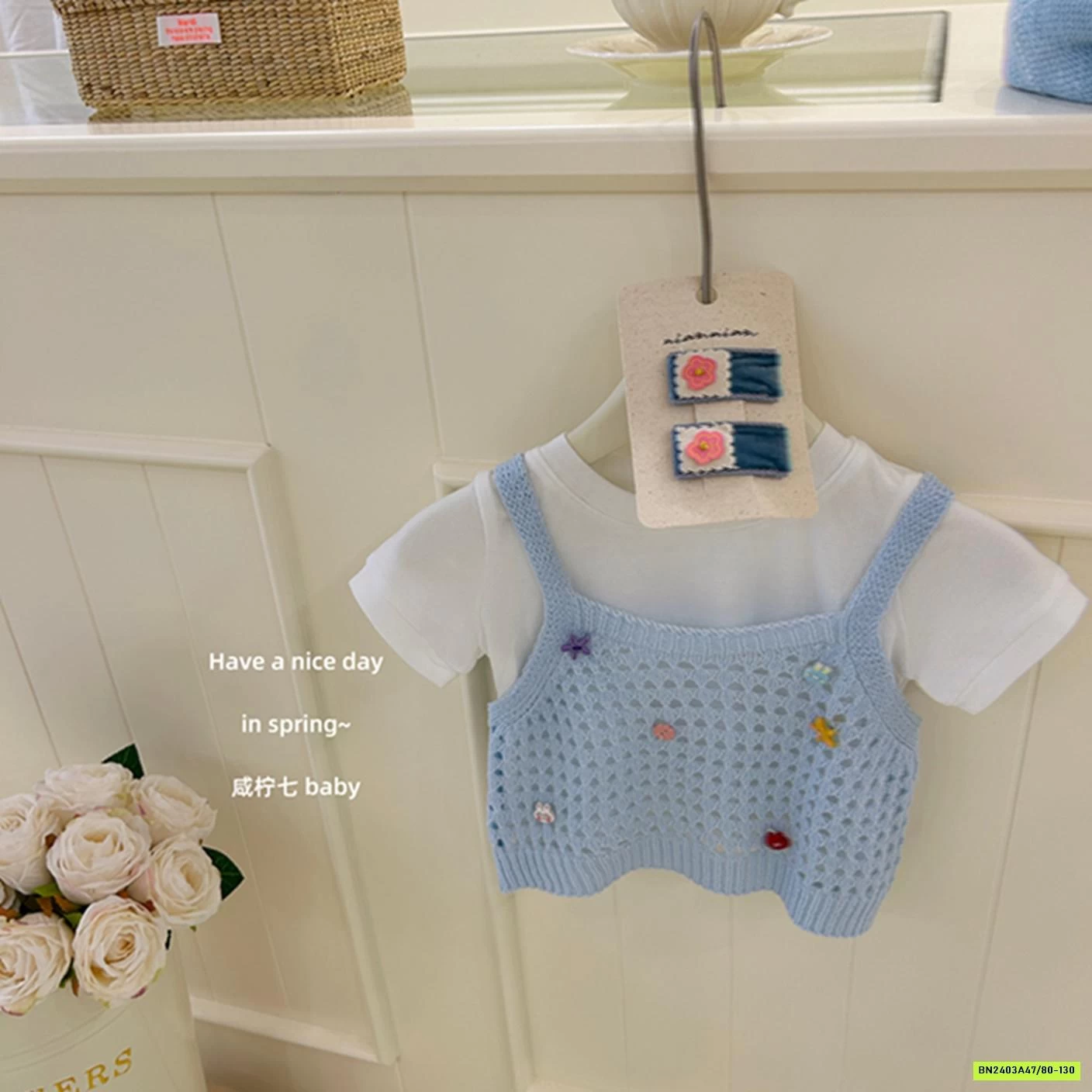 SÉT VÁY TUTU XANH 3 CHI TIẾT TBABY