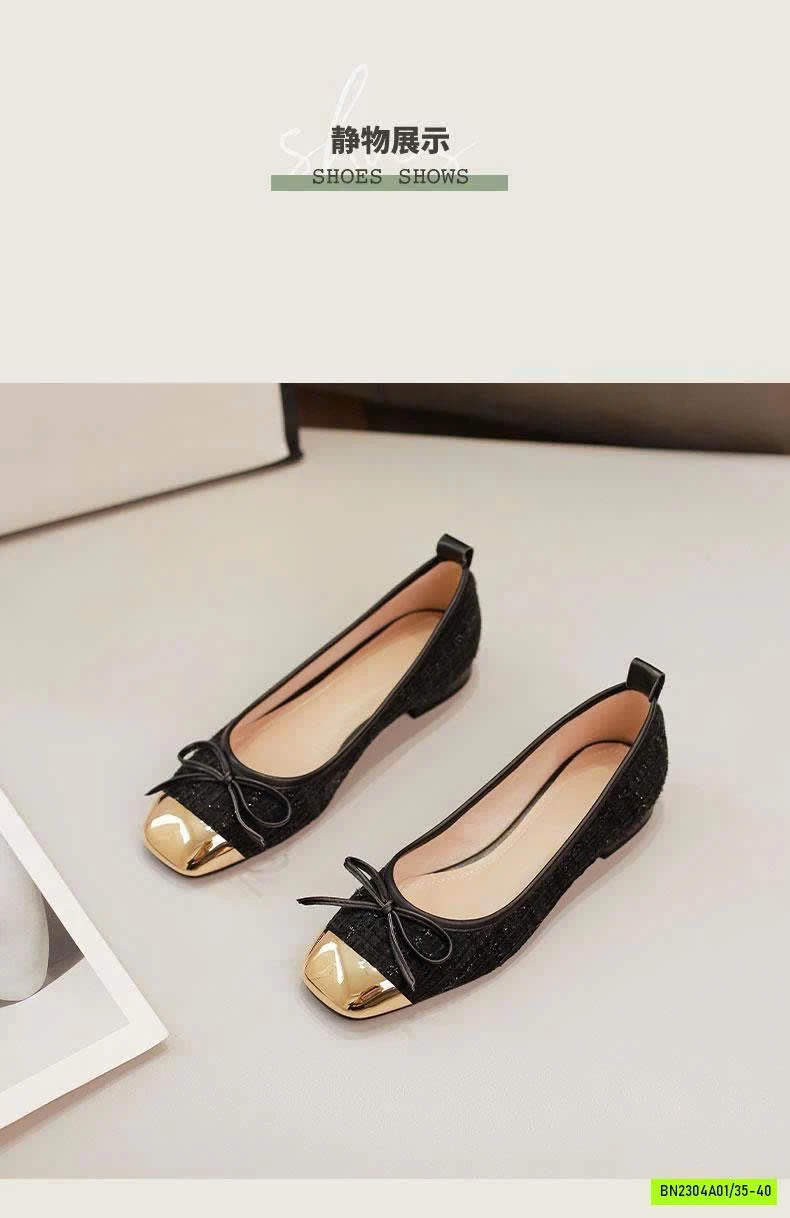 GIÀY BỆT TWEED SANG CHẢNH