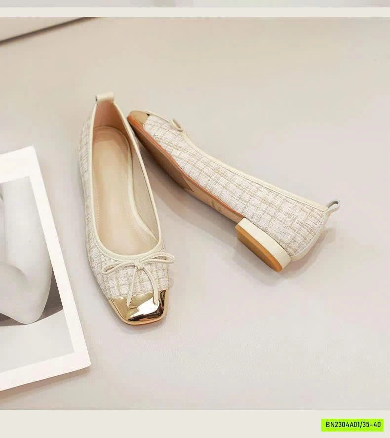 GIÀY BỆT TWEED SANG CHẢNH