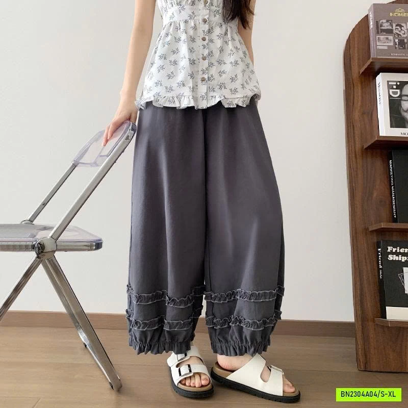 QUẦN BÍ ỐNG RỘNG VIỀN BÈO