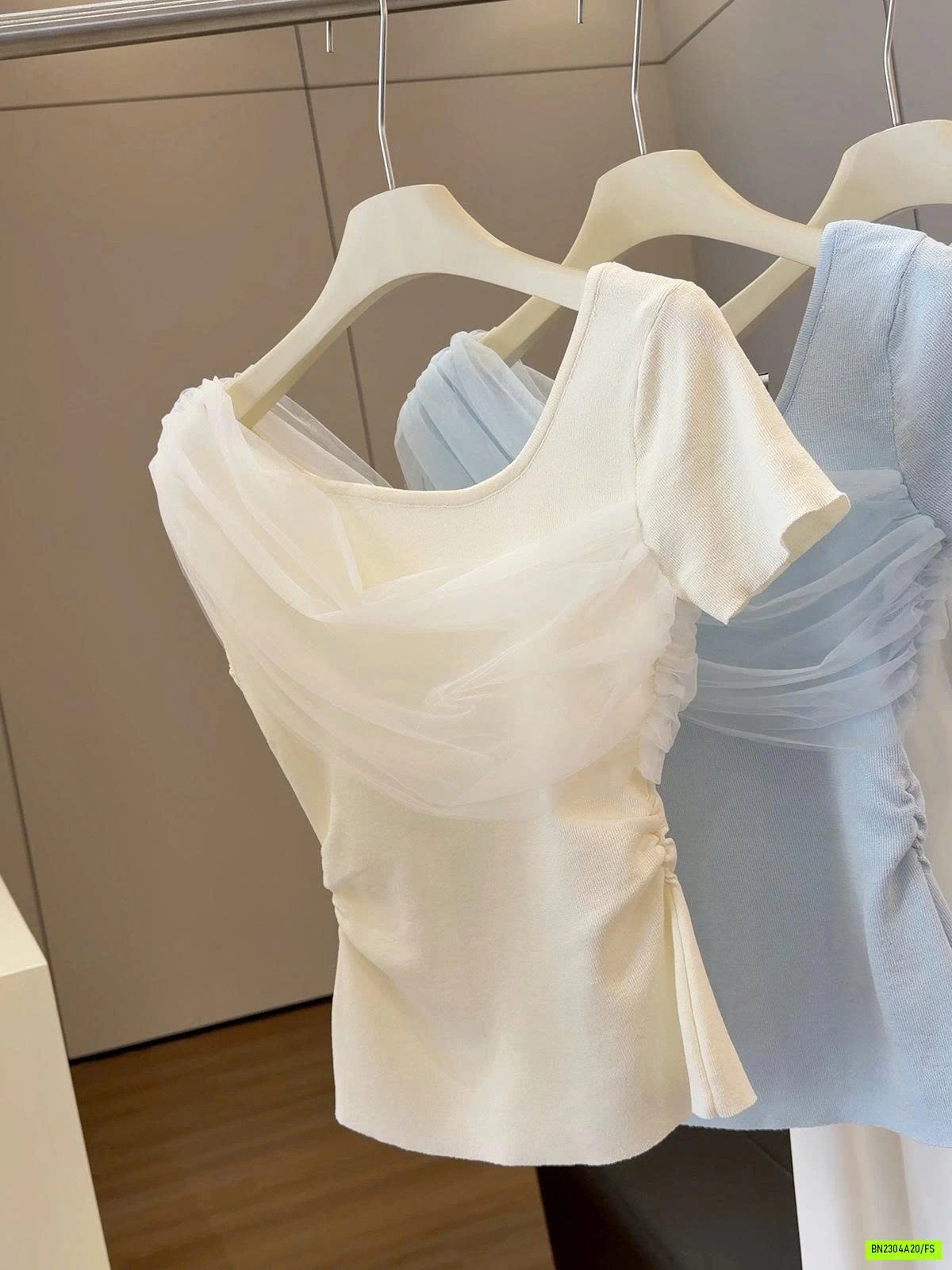 ÁO THUN RÚT EO PHỐI VOAN TIỂU THƯ ANNA