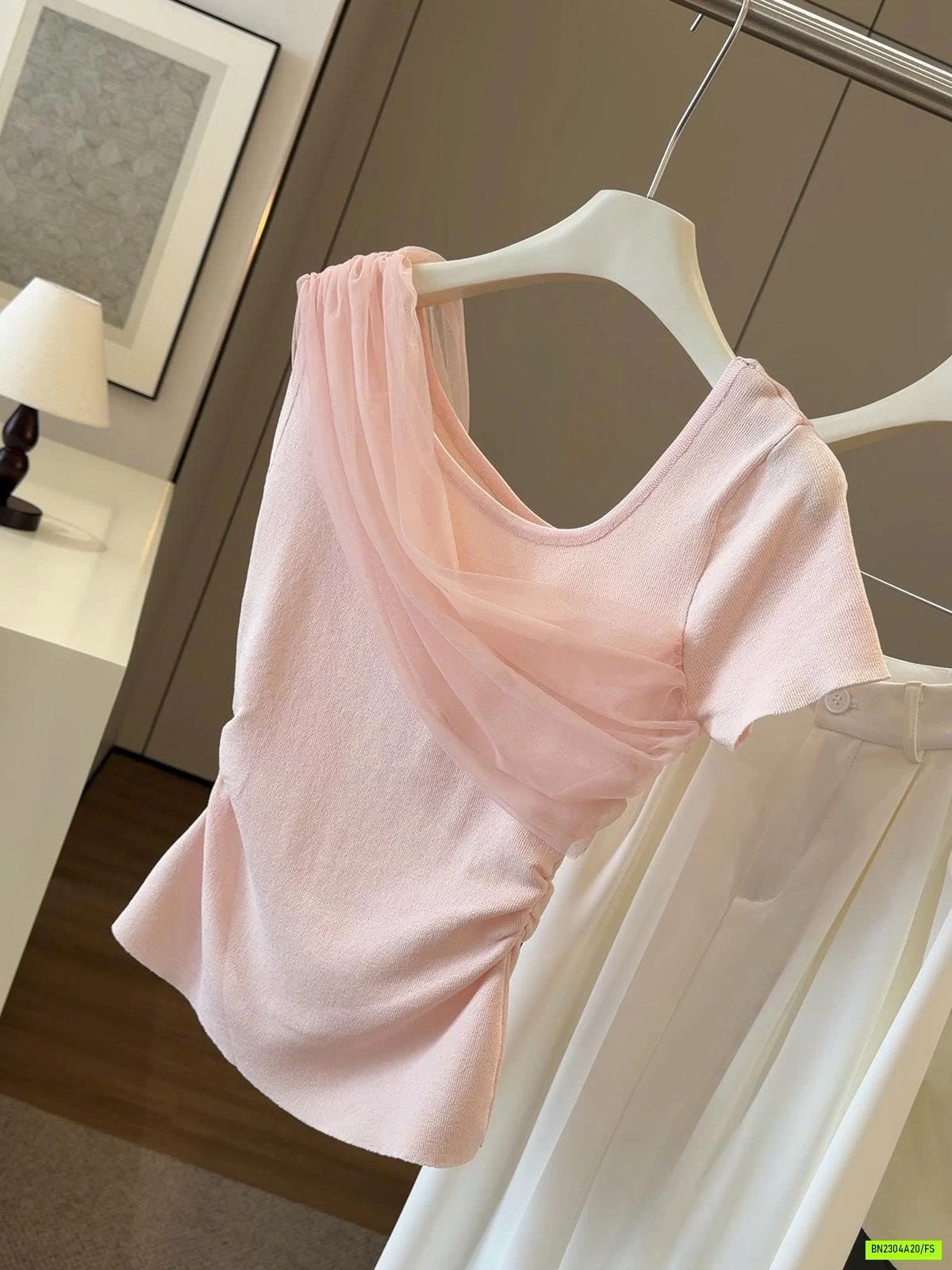 ÁO THUN RÚT EO PHỐI VOAN TIỂU THƯ ANNA