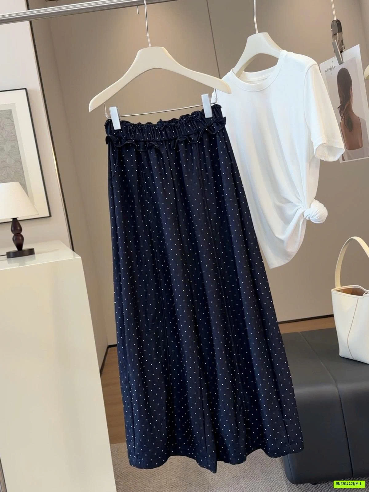 QUẦN SUÔNG CHẤM BI CẠP BÈO ANNA