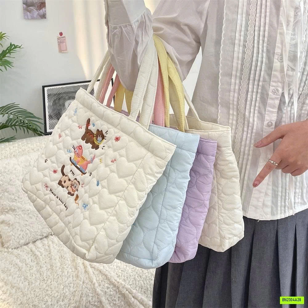 TÚI TRẦN BÔNG THÊU CÚN