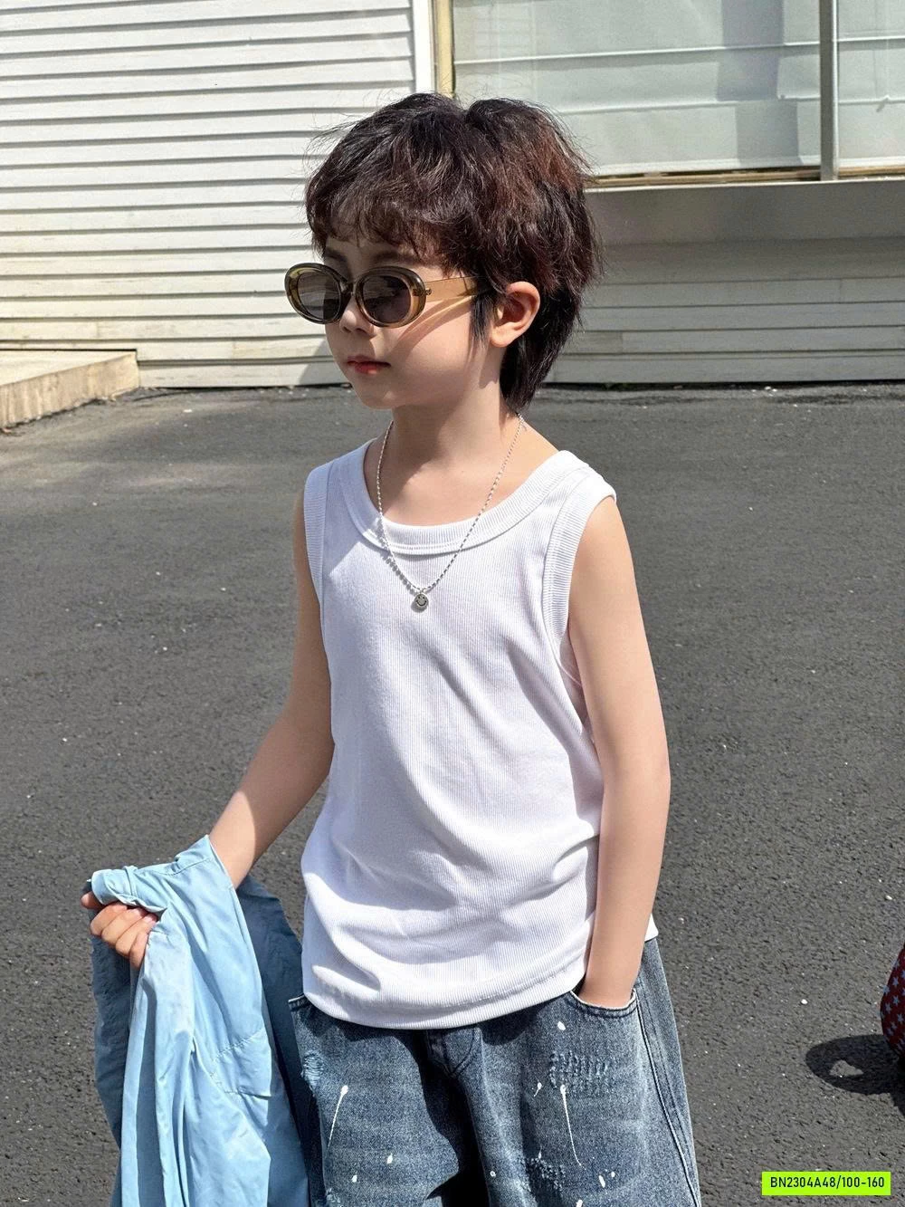 ÁO 3 LỖ TRẮNG BASIC AFTE