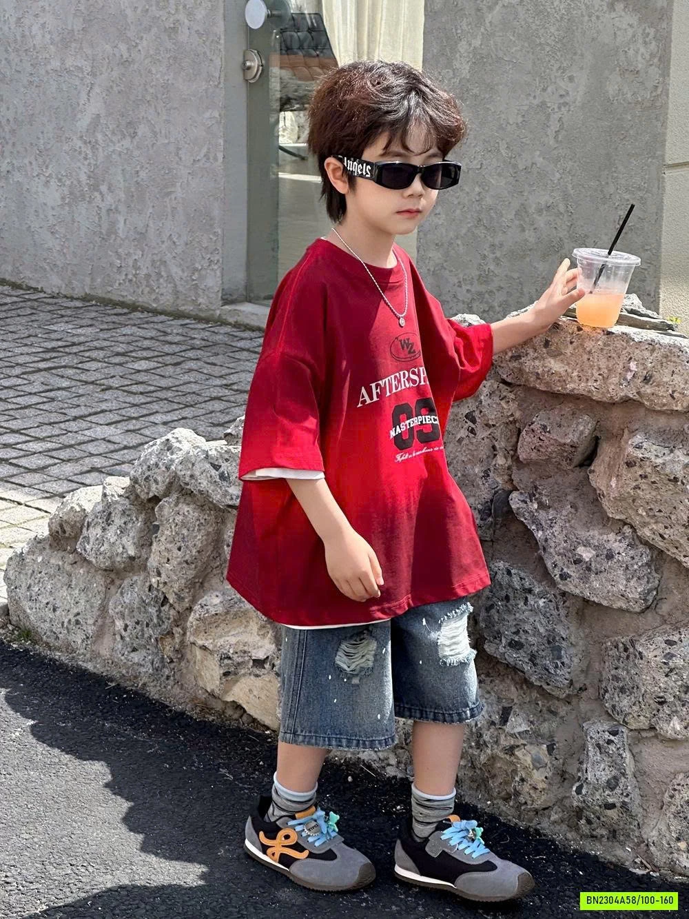 ÁO THUN ĐỎ LOANG SỐ 09 AFTE