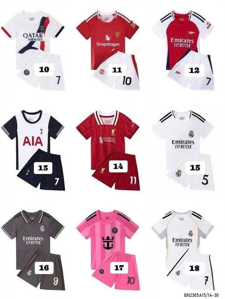 BST BỘ THỂ THAO BÓNG ĐÁ