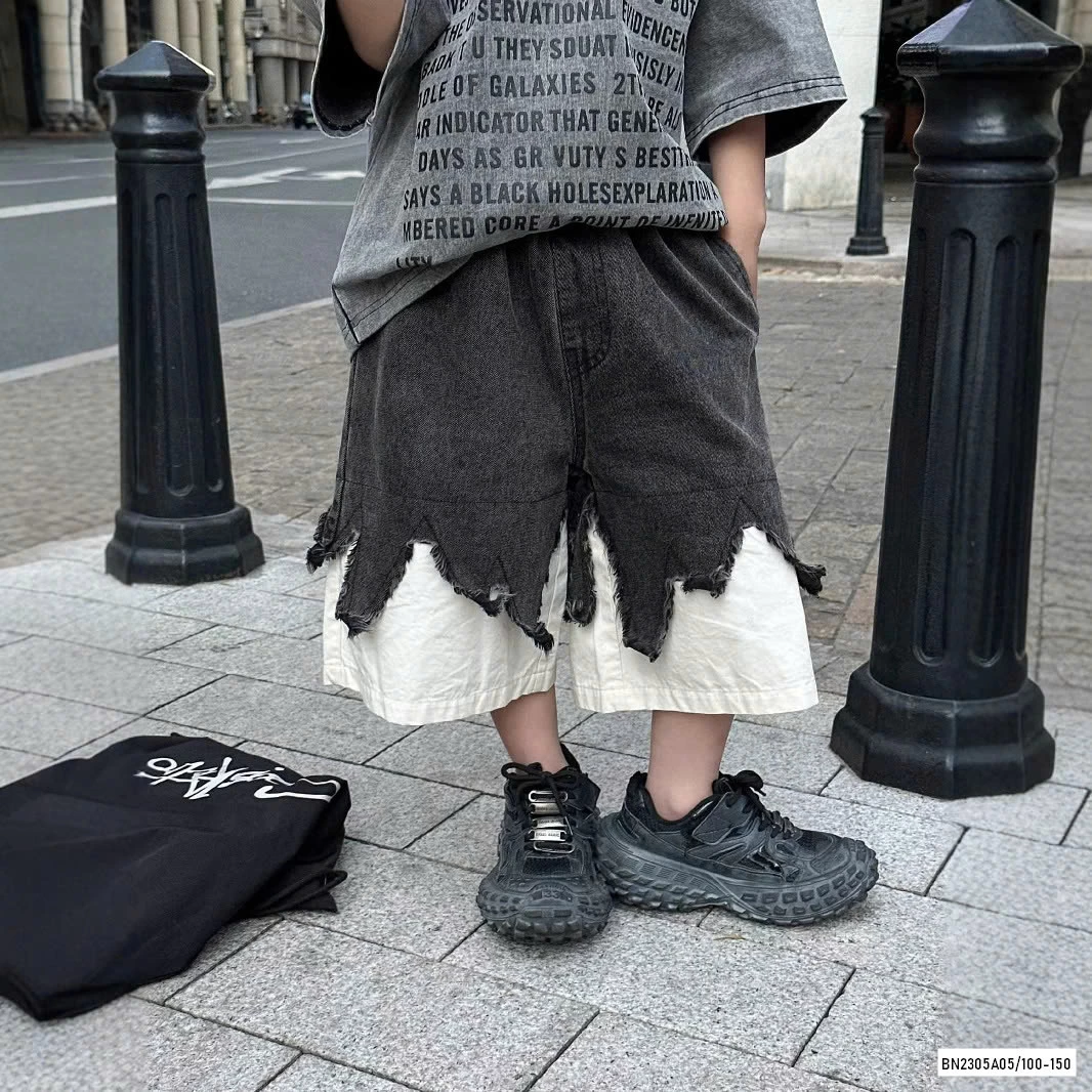 SHORT JEANS PHỐI 2 LỚP