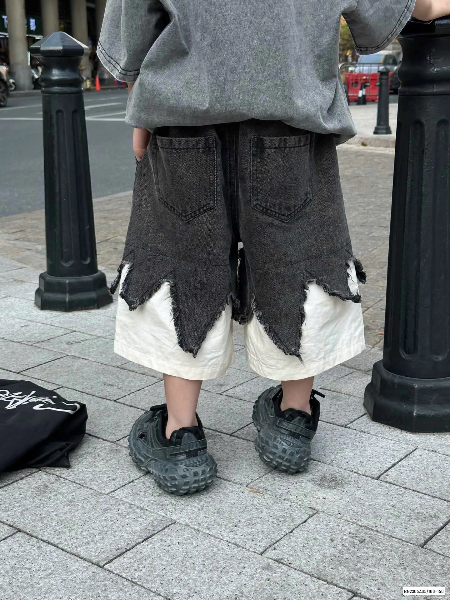 SHORT JEANS PHỐI 2 LỚP