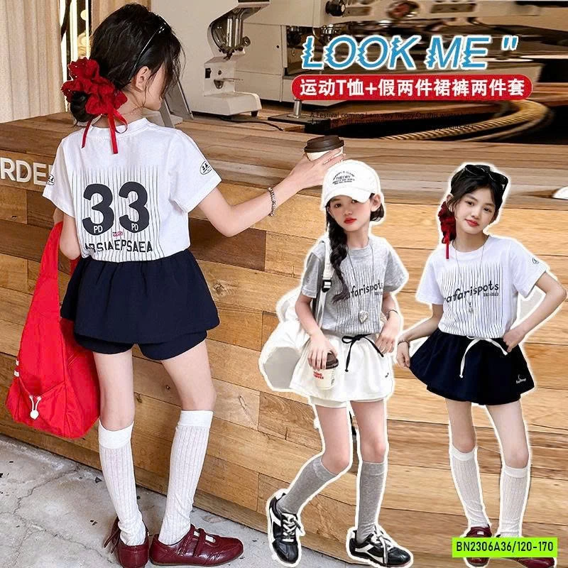 SÉT ÁO THUN SỌC MIX QUẦN VÁY