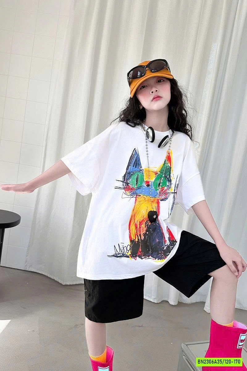 ÁO THUN TRANH MÈO SZ ĐẠI