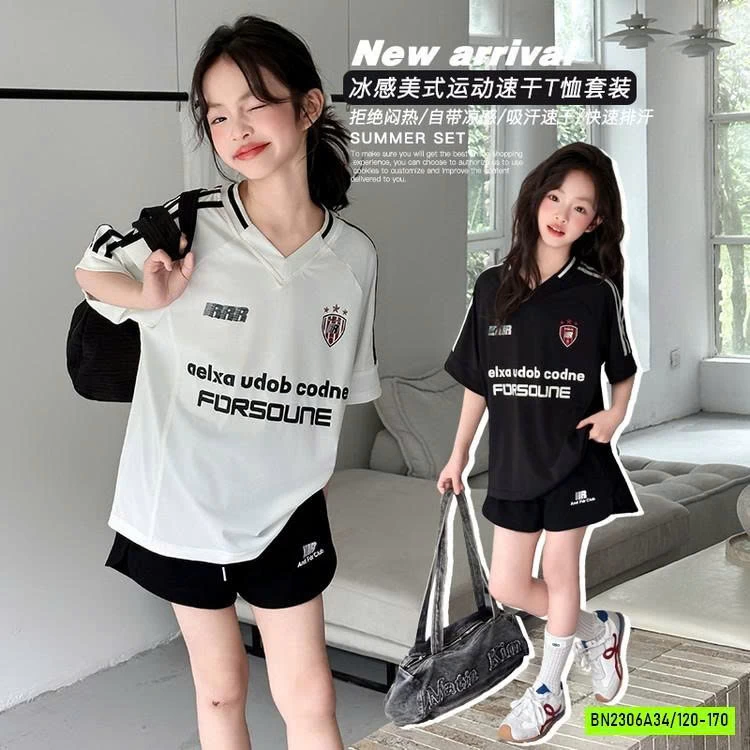 SÉT THỂ THAO CỔ V BG