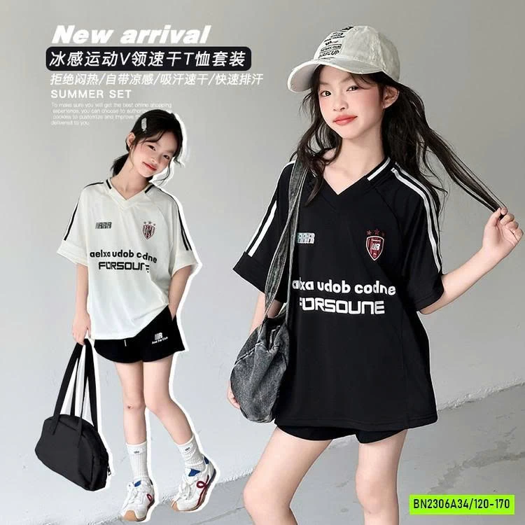 SÉT THỂ THAO CỔ V BG