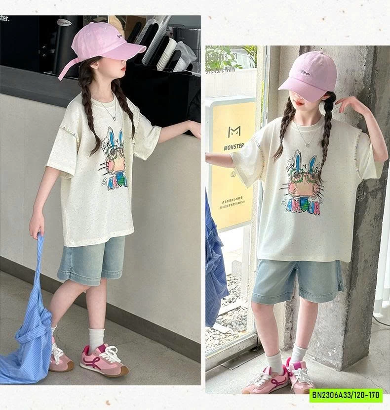 SÉT ÁO THỎ MIX JEANS LỬNG