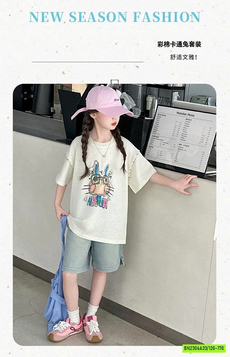 SÉT ÁO THỎ MIX JEANS LỬNG