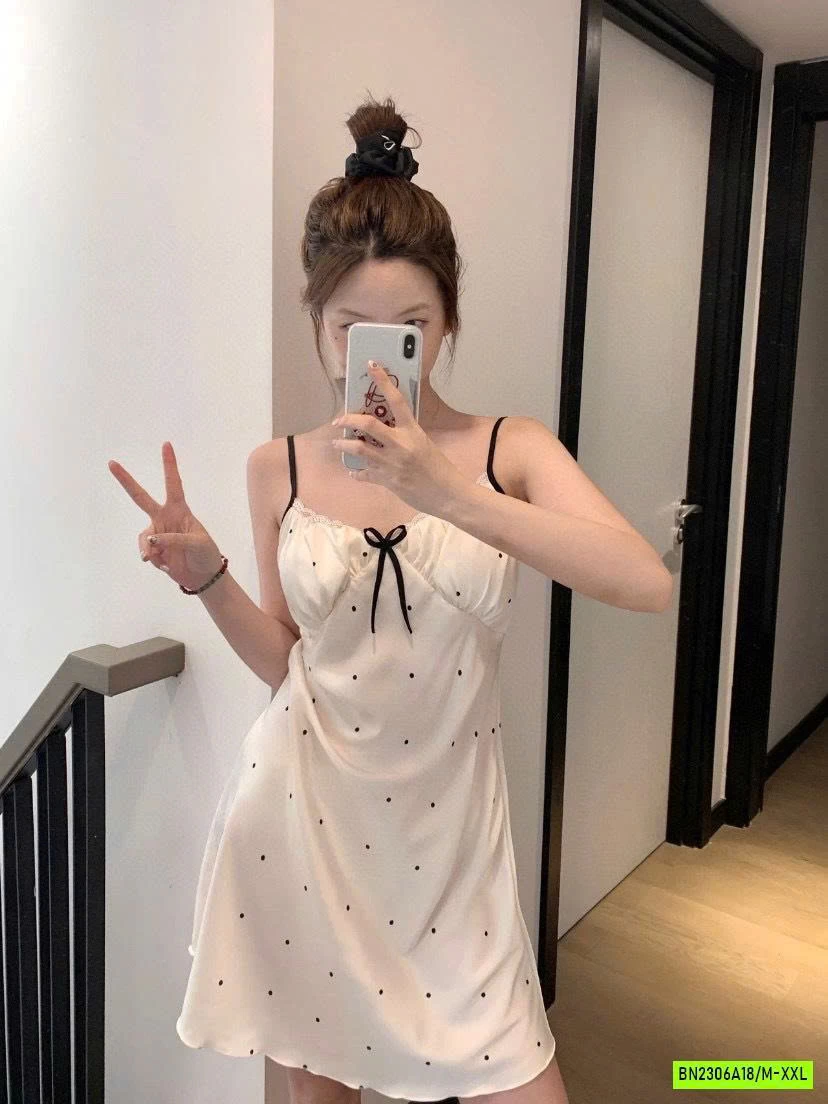 BỘ NGỦ/VÁY NGỦ 2 DÂY LỤA