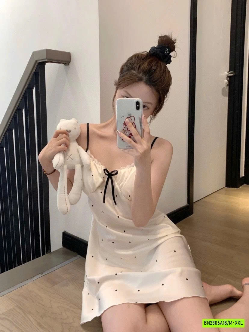 BỘ NGỦ/VÁY NGỦ 2 DÂY LỤA