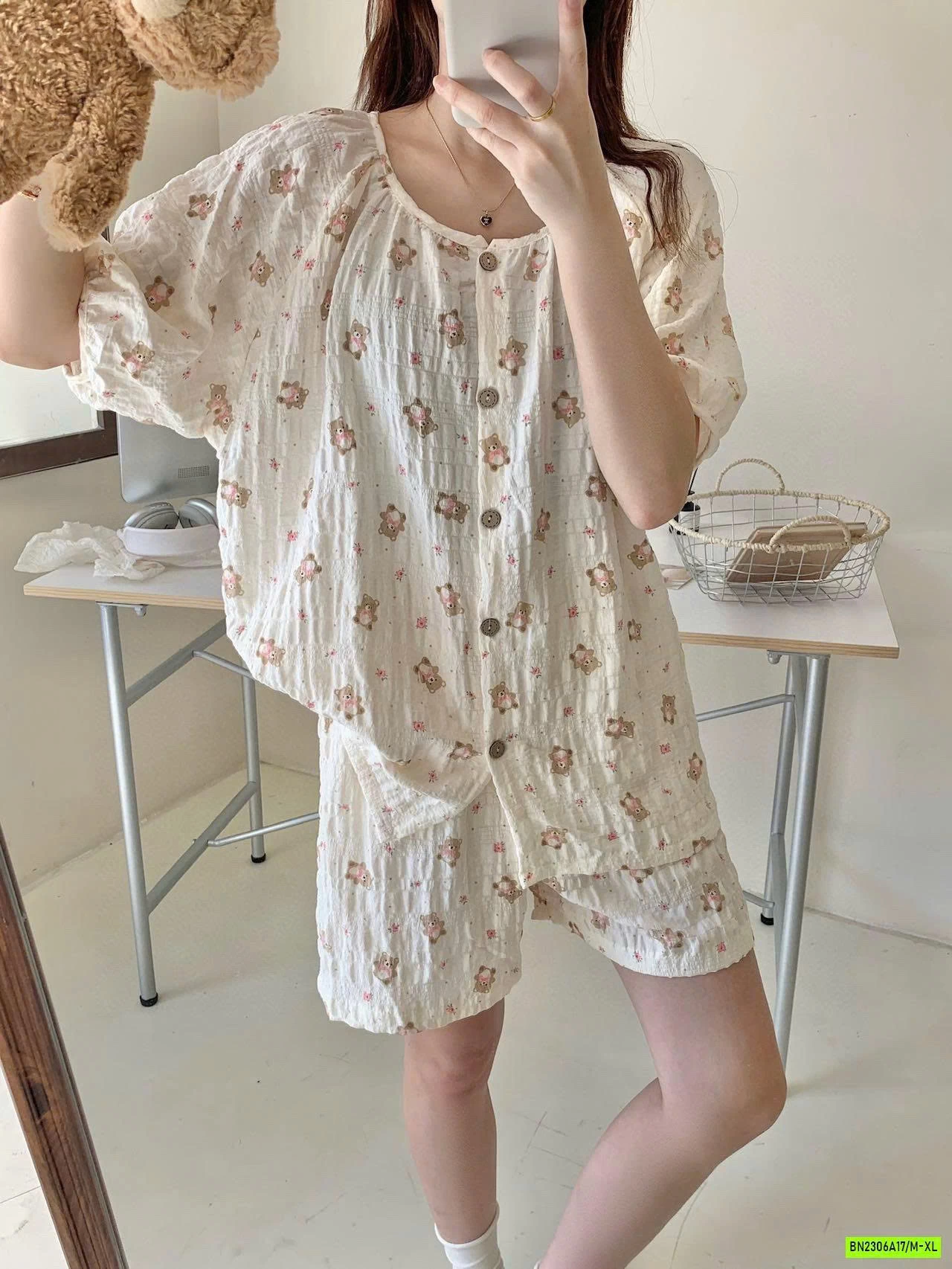 BỘ NGỦ VẢI NHÚN DỄ THƯƠNG