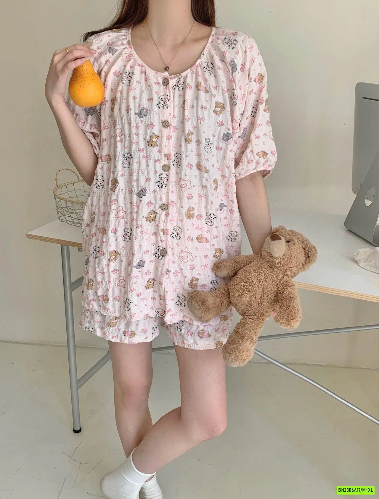 BỘ NGỦ VẢI NHÚN DỄ THƯƠNG