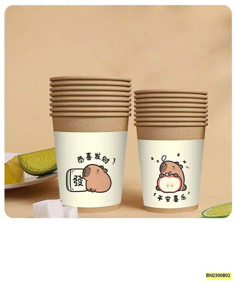 SET 100 CỐC GIẤY Capybara
