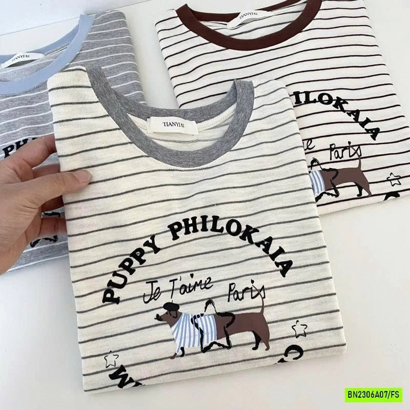 ÁO THUN KẺ CÚN CON