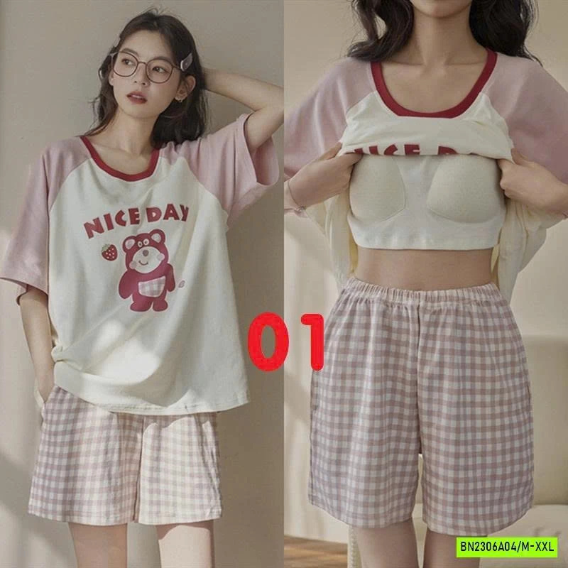 BỘ MẶC NHÀ KUTE KÈM BRA