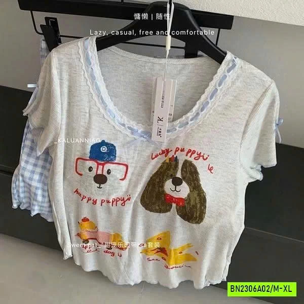 BỘ NGỦ THUN KÈM BRA