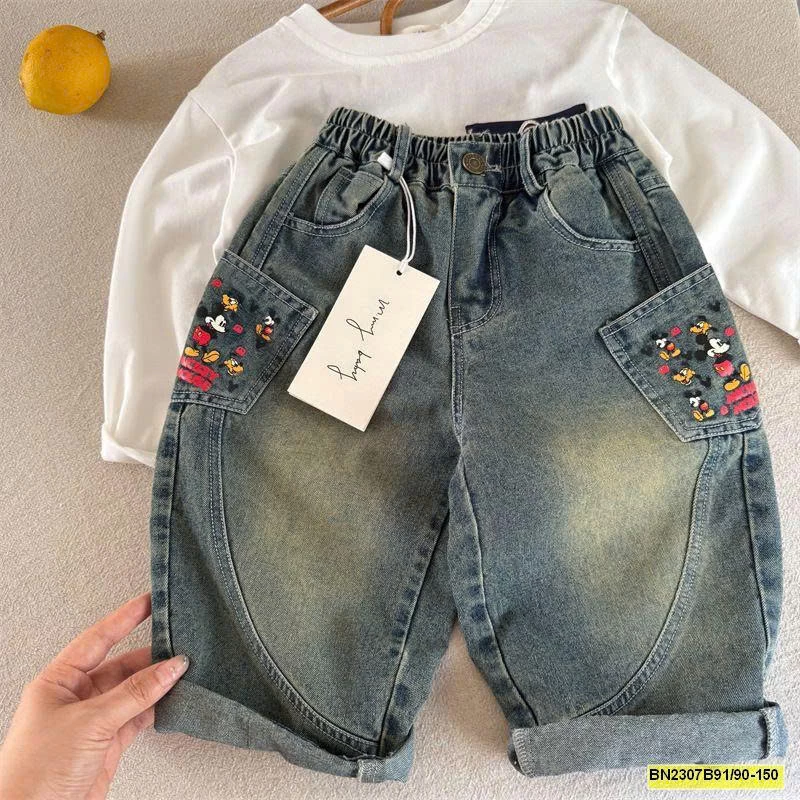 QUẦN JEAN MICKEY TÚI CHÉO MMY