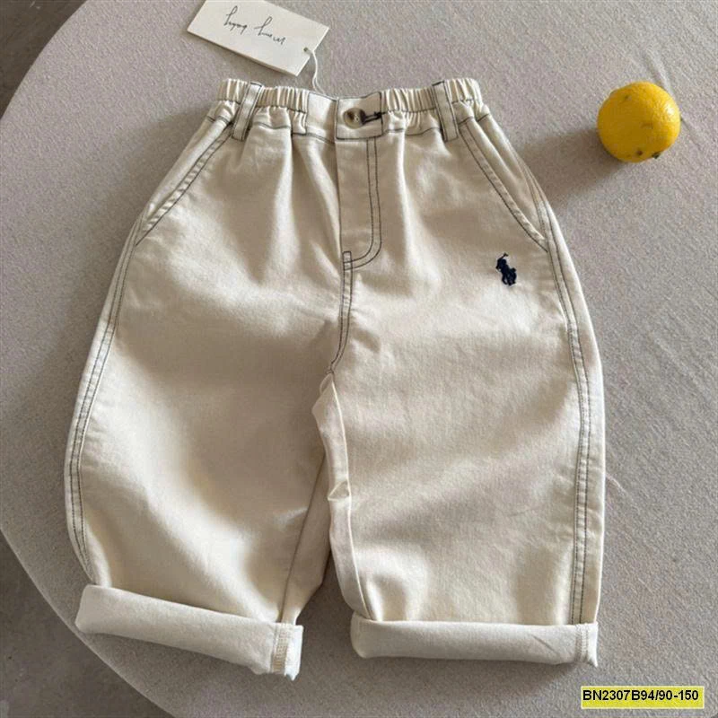 QUẦN BAGGY CHỈ NỔI LOGO NGỰA MMY