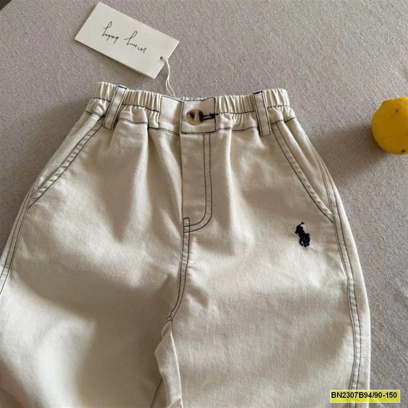 QUẦN BAGGY CHỈ NỔI LOGO NGỰA MMY