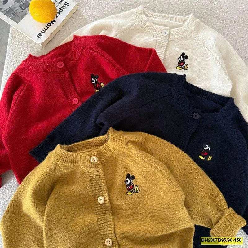 ÁO LEN LÔNG THỎ LOGO MICKEY