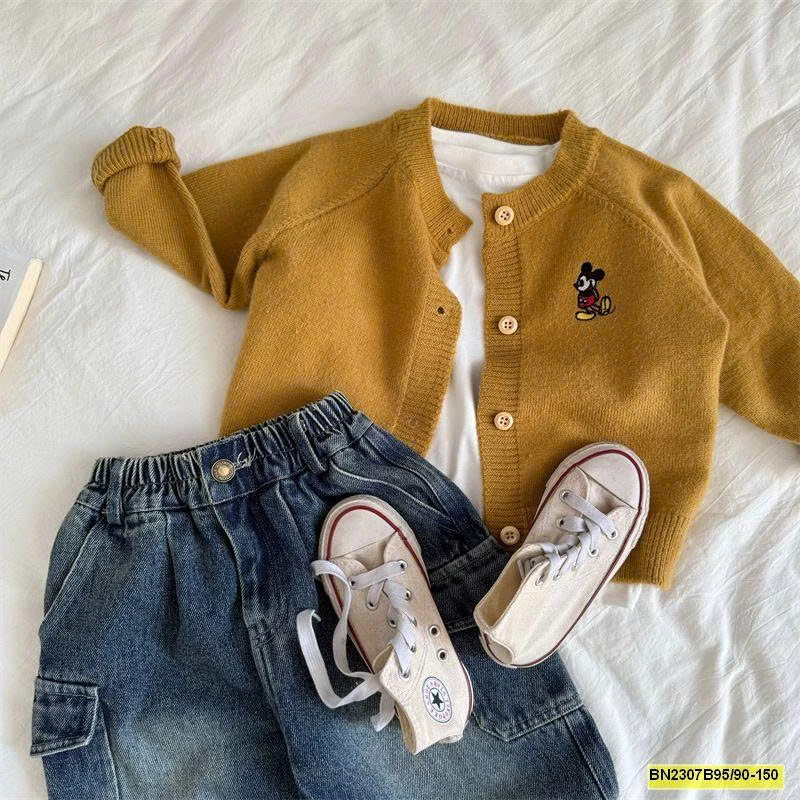 ÁO LEN LÔNG THỎ LOGO MICKEY