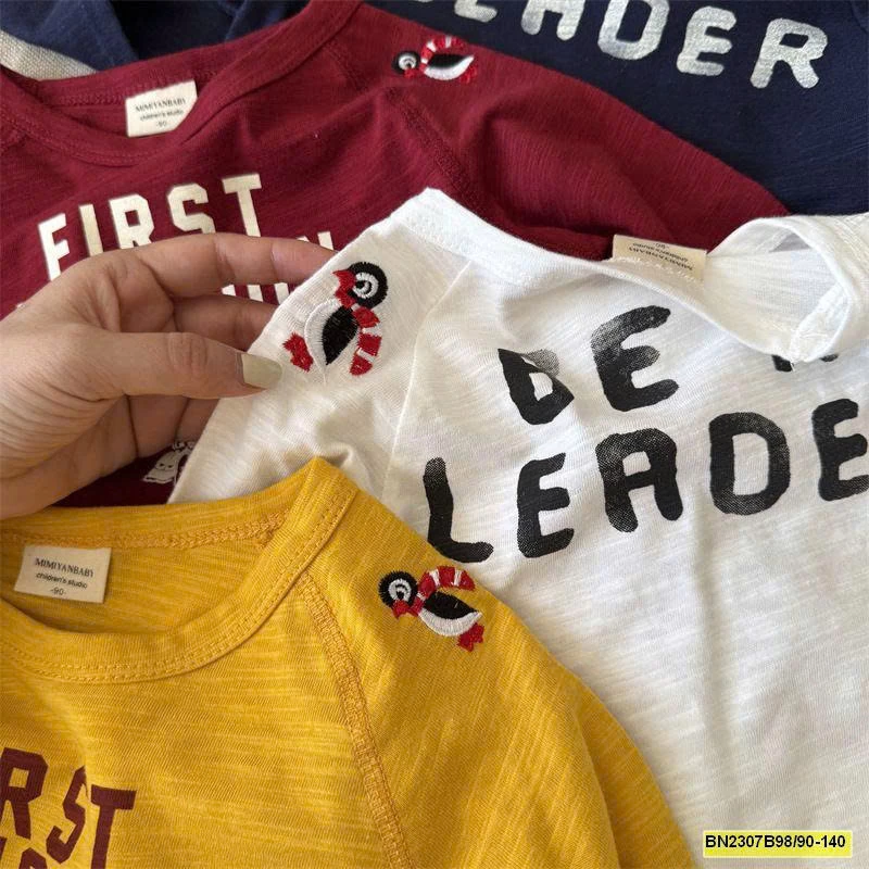 ÁO THUN DÀI TAY COTTON MỎNG IN CHỮ MMY