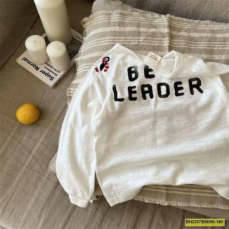 ÁO THUN DÀI TAY COTTON MỎNG IN CHỮ MMY