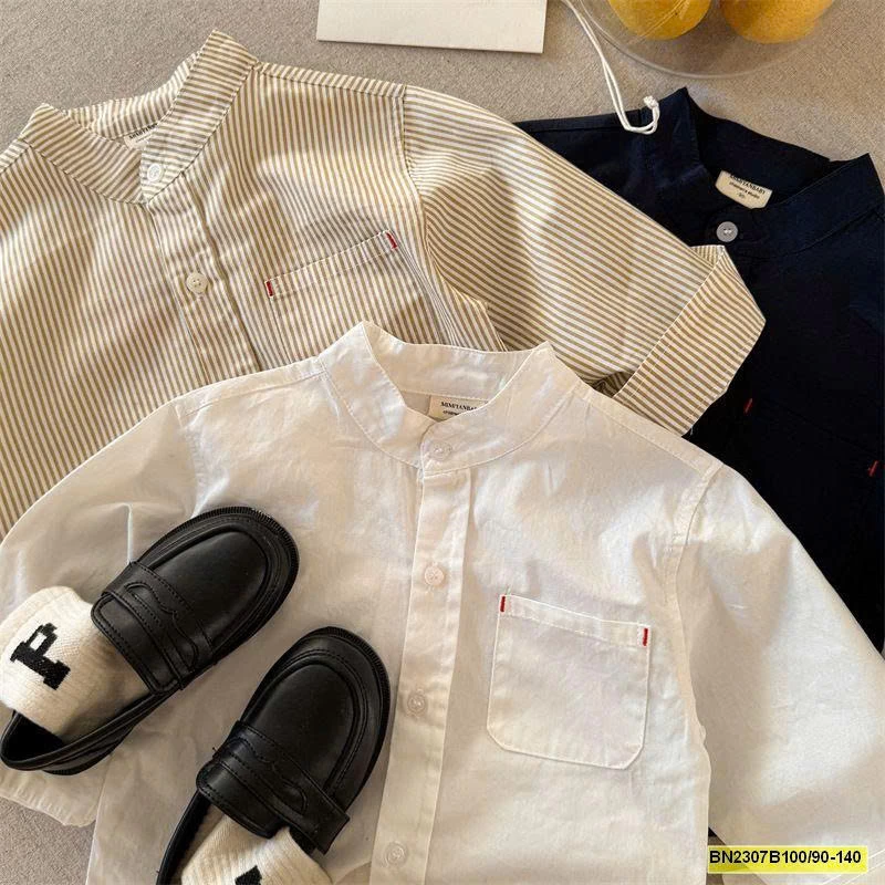 ÁO SƠ MI CỔ TÀU MMY