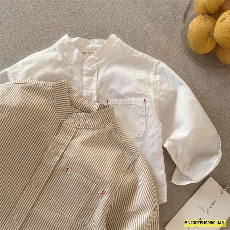 ÁO SƠ MI CỔ TÀU MMY