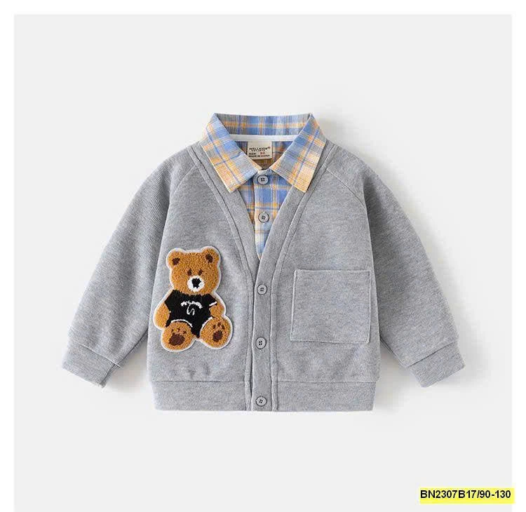 ÁO PHỐI CỔ SƠ MI WELLKIDS