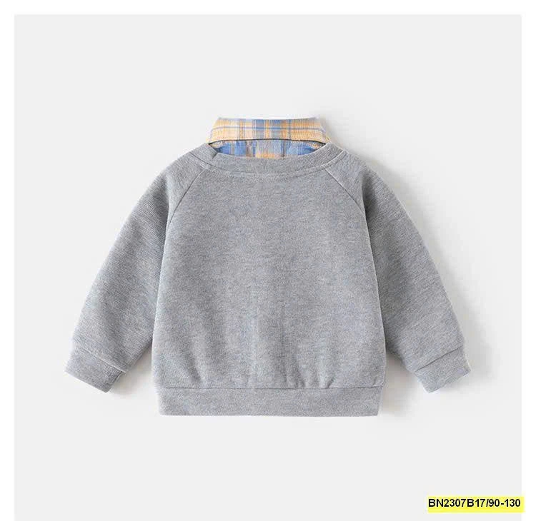 ÁO PHỐI CỔ SƠ MI WELLKIDS