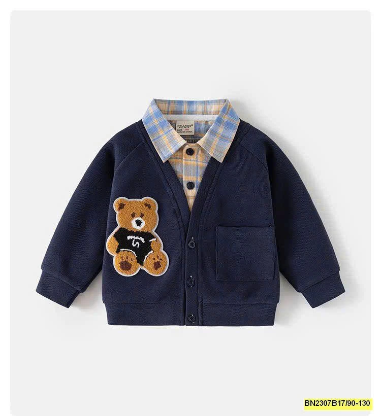 ÁO PHỐI CỔ SƠ MI WELLKIDS