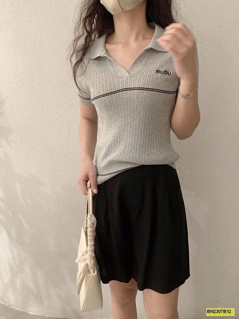 ÁO LEN THÊU CHỮ NGỰC