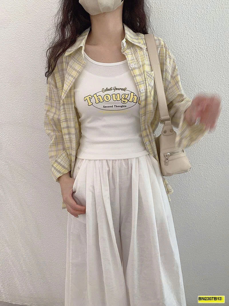 ÁO SƠ MI CARO DÁNG RỘNG