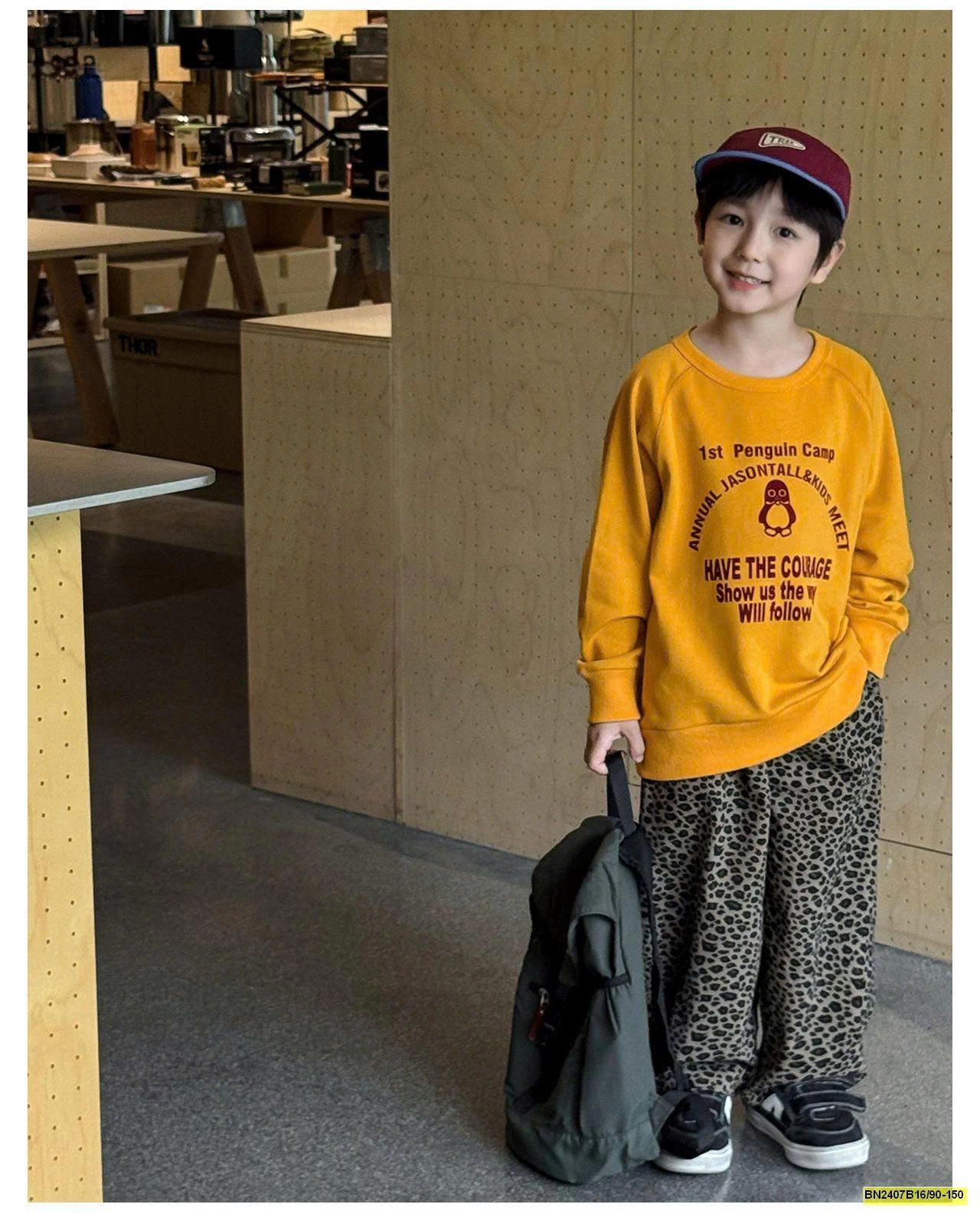 ÁO NỈ IN CHỮ DÀI TAY AOAOKIDS