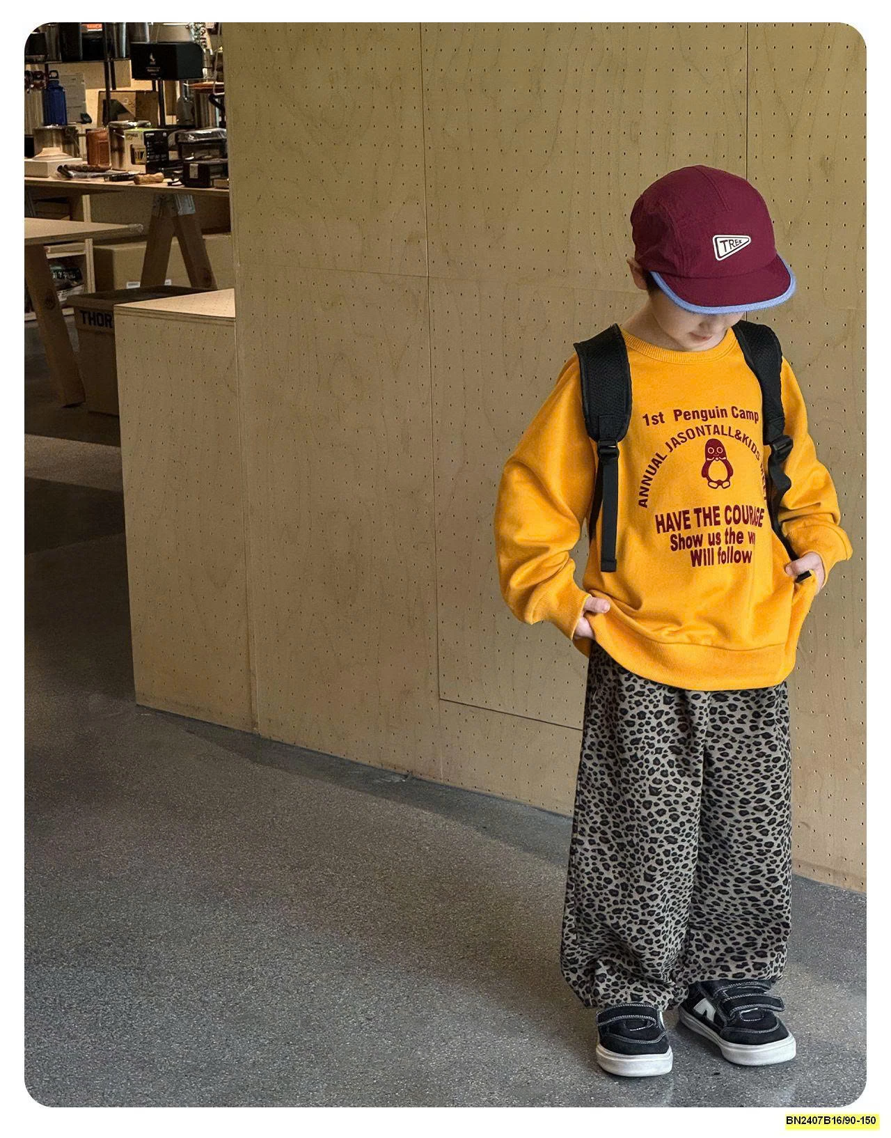 ÁO NỈ IN CHỮ DÀI TAY AOAOKIDS